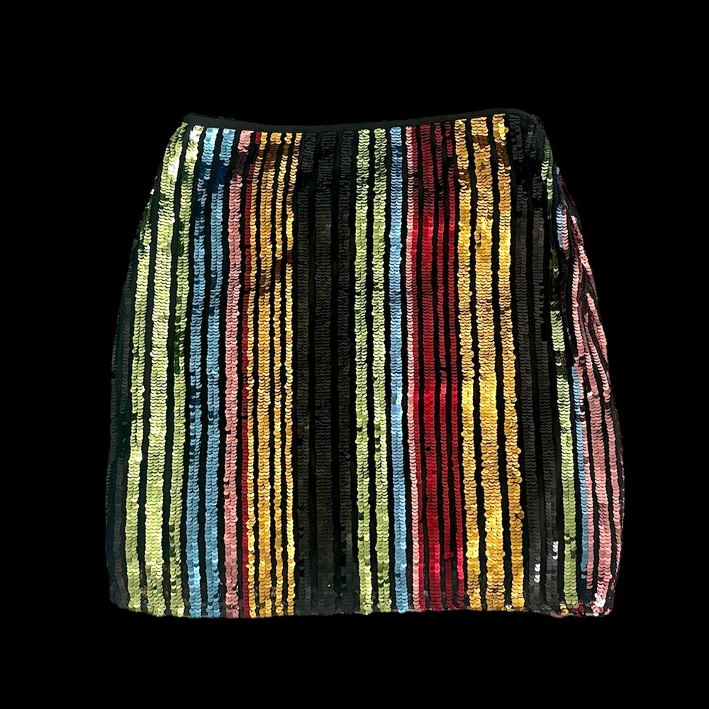 Diffuse Multi-color Sequin Skirt